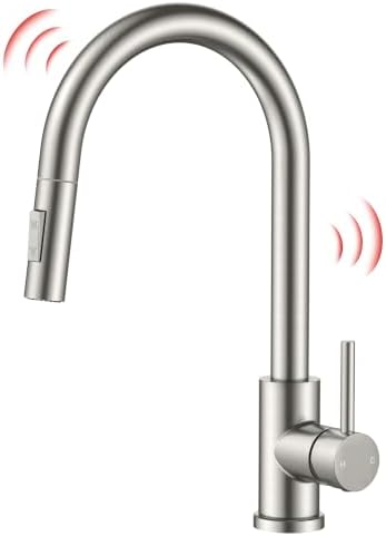 FORIOUS Touch Kitchen Faucet with Pull Down Sprayer, Stainless Steel by FORIOUS
