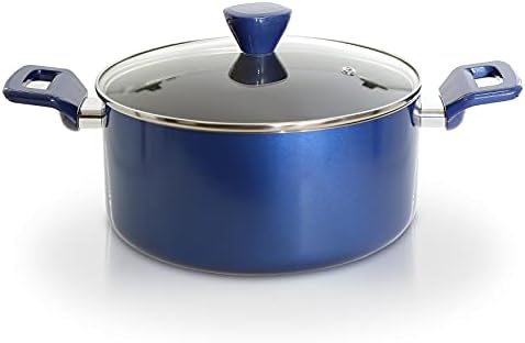 NutriChef Non-Stick Casserole with Lid - High-Qualified Kitchen Cookware with See-Through Tempered Glass Lids, 5 Quart (Works with Model: NCCWA13BU) by NutriChef%E2%84%A2Kitchen