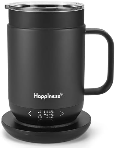 Happiness Self-Heating Coffee Mug,16oz Temperature Control Smart Cup by Unknown