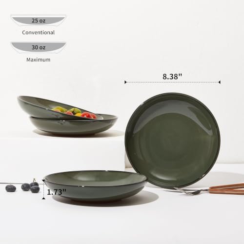 Pokini Stoneware Dinnerware Sets for 4, 16pcs Plates and Bowls Sets Dishes - Image 4