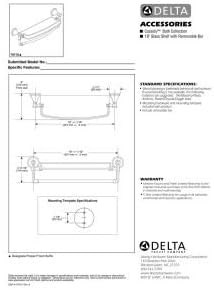 Delta 79710-SS Cassidy 18-in Glass Shelf with Towel Bar in Stainless Steel - Image 3