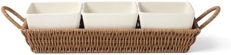 Oneida Willow and White Stoneware Serving Set, 4-Piece by Oneida