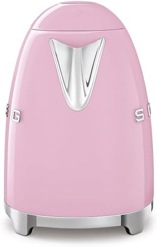 SMEG 50's Retro Style Electric Water Kettle with Automatic Shutoff, Removable Base, and Water Indicator, KLF03PKUS, Pink - Image 4