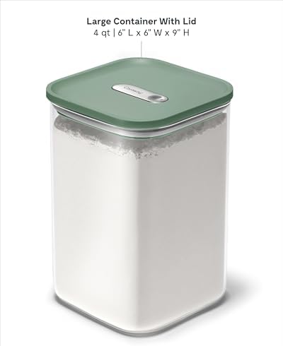 Caraway 4 qt Glass Airtight Food Storage Container with Lid - Image 3