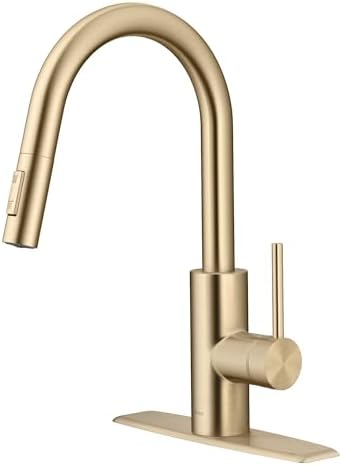 KRAUS Champagne Bronze Pull Down Kitchen Faucet KPF-2620SFACB by Unknown