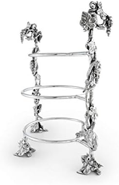 Arthur Court Grape Dinner Plate Caddy - Elegant Aluminum Serveware for Entertaining - 14 inch x 19 inch by ArthurCourt