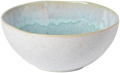 Casafina Ceramic Stoneware 11" x 4.5", 119 oz Serving Bowl - Eivissa Collection, Sea Blue | Microwave & Dishwasher Safe Dinnerware | Food Safe Glazing | Restaurant Quality Serveware by Casafina