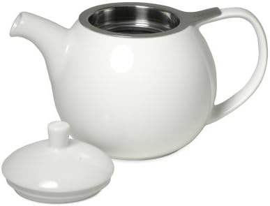 FORLIFE Curve Teapot with Infuser, 24-Ounce, White - Image 3