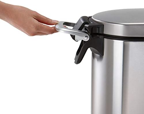 simplehuman Large Pet Food Storage Container, Holds 30-35 lb / 14-16 kg of Dry Dog Food, Cat Food, or Bird Seed, Airtight Lock-Tight Lid with Magnetic Scoop, BPA-Free, Brushed Stainless Steel - Image 4
