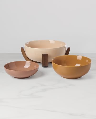 Oneida 24 Seven Colors Sunbaked Porcelain Nesting Bowl Set, 4-Piece - Image 7