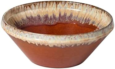 Casafina Ceramic Stoneware 12.75" x 4.75", 152 oz Serving Bowl - Poterie Collection, Caramel-Latte | Microwave & Dishwasher Safe Dinnerware | Food Safe Glazing | Restaurant Quality Tableware by Casafina