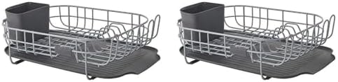 KitchenAid Carbon Steel Dishrack, one Size, Charcoal, Low Profile (Pack of 2) by Unknown