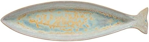 Casafina Ceramic Stoneware 17" Cavala (Mackarel) Platter - Dori Collection, Nacar | Microwave Safe Dinnerware | Food Safe Glazing | Restaurant Quality Serveware by Casafina
