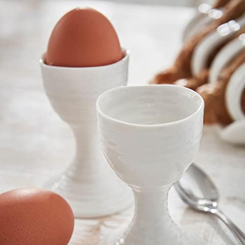 Portmeirion Sophie Conran Egg Cups - Set of 2, Fine Porcelain Breakfast Egg Holders for Soft & Hard Boiled Eggs - 3.5 Inch Serveware, Durable, Dishwasher & Microwave Safe (Pack of 2) - Image 6