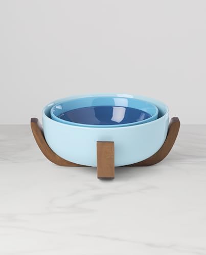 Oneida 24 Seven Colors Turquoise Porcelain Nesting Bowl Set, 4-Piece - Image 7