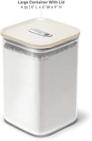 Caraway 4 qt Glass Airtight Food Storage Container with Lid - Image 3