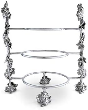 Arthur Court Grape Dinner Plate Caddy - Elegant Aluminum Serveware for Entertaining - 14 inch x 19 inch - Image 4