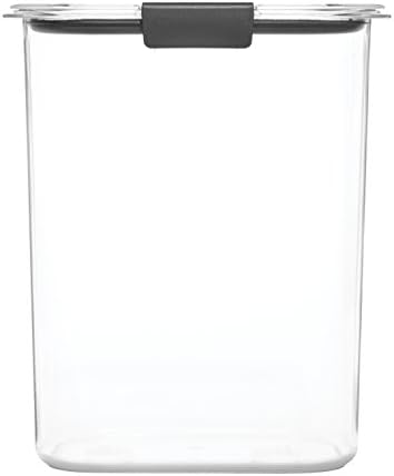 Rubbermaid Brilliance 16-Cup Airtight Food Storage Container with Lid Clear/Grey - optimal for pantry organization flour sugar and food storage - Image 3