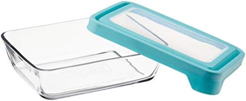 Anchor Hocking TrueSeal Glass Food Storage Containers with Mineral Blue Airtight Lids, 6 Cup Capacity (48 Oz), Rectangle, Pack of 4 - Image 4