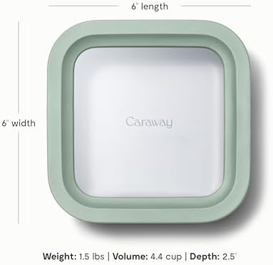 Caraway Glass Food Storage Container with Lid - Image 3