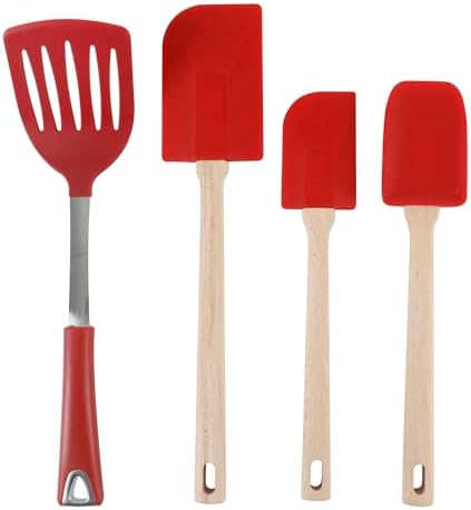 Martha Stewart 10 Piece Tools and Gadget Set W/Ceramic Crock - Red - Image 3