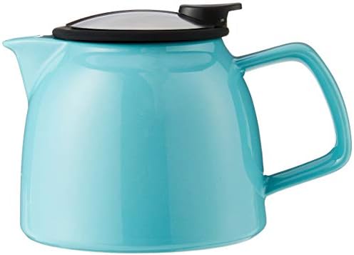 FORLIFE Bell Ceramic Teapot with Basket Infuser 26-Ounce/770ml, Turquoise by Unknown
