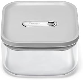 Caraway 1 qt Glass Airtight Food Storage Container with Lid by Unknown