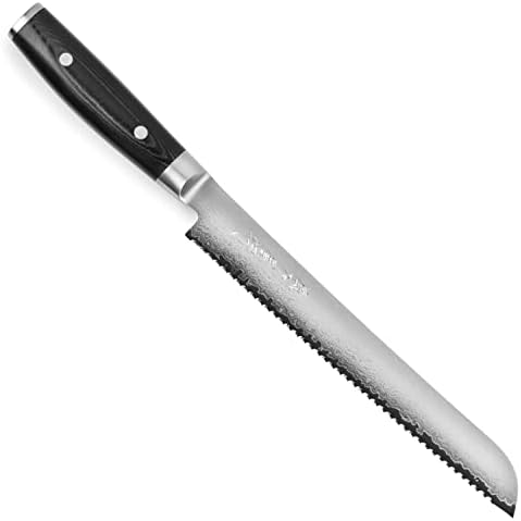 Yaxell Ran Plus 9" Bread Knife - Made in Japan - 67 Layers VG10 Damascus by Yaxell