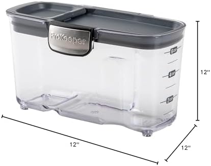 Progressive International ProKeeper+ 3-Piece Clear Plastic Modular Airtight Pantry Cereal Food/Snack Kitchen Storage Organization Container Canister Set - Image 6