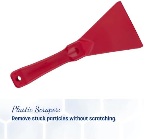 SPARTA 3" Plastic Handheld Scraper, Polypropylene, Red (Pack of 6) - Image 5