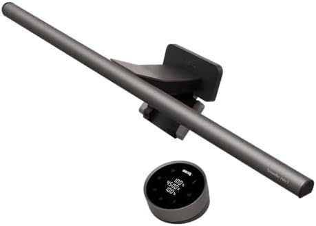 BenQ ScreenBar Halo 2 LED Monitor Light Bar - Wireless Controller, Backlight, Motion Sensor, Adjustable Brightness/Color Temperature, Eye-Care, No Screen Glare, Fits Curved Monitor, Monitor Accessory by BenQ