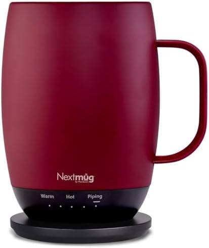 Nextmug Plus - Temperature-Controlled, Self-Heating Coffee Mug by NextmugbyNextboom