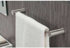 Moen YB0418BN Align 18 in. Modern Single -Towel Bar, Brushed Nickel - Image 4