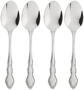 Oneida Dover Teaspoons Silverware Set for 4, Flatware by Oneida