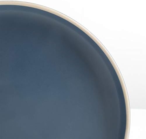 Gibson Home Zuma 16 Piece Round Kitchen Dinnerware Set, Dishes, Plates, Bowls, Mugs, Service for 4, Matte Stoneware, Cobalt Blue (127342.16R) - Image 3