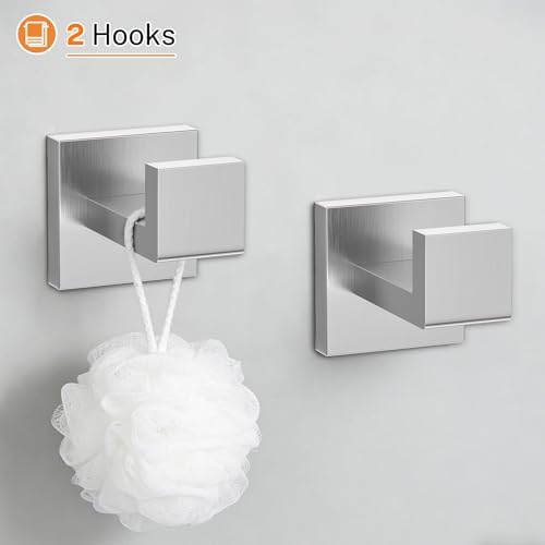 10-Piece Brushed Nickel Bathroom Hardware Set Towel Bar Set Include 23.6 inch Towel Bar,Towel Ring,Toilet Paper Holder Towel Hooks,Stainless Steel Wall Mounted Towel Rack - Image 5