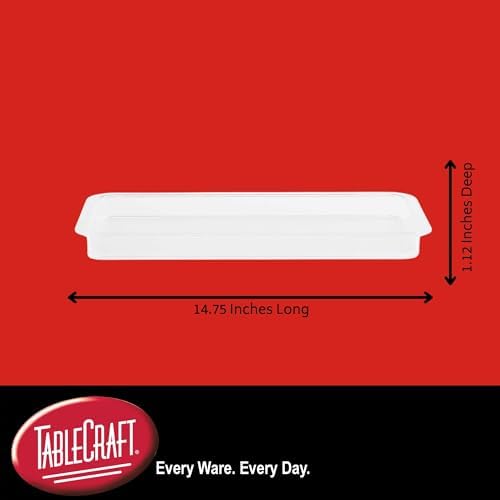TableCraft 11886 Clear Rectangular Cake Plate, Plastic Food Tray for Pastries, Appetizers, and Sandwiches, Bakery Display, BPA-Free SAN, 14.75" x 7.25" - Image 2