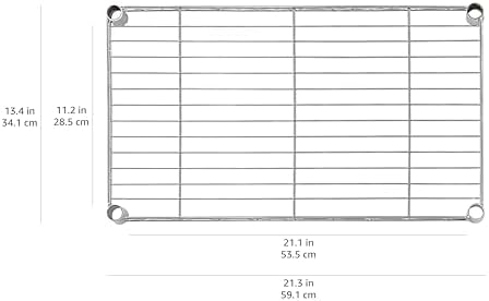 Amazon Basics 5-Shelf Multipurpose Adjustable Steel Garage Shelving Unit, Storage Rack for Kitchen, 200 lbs Per Shelf, Easy Assembly, 13.4"D x 23.2"W x 60"H, Black - Image 6
