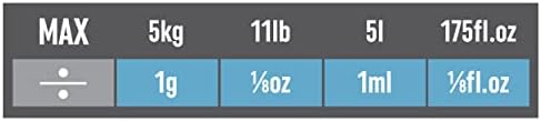 Salter 1024 SVDR14 Digital Kitchen Scale with Bowl- 2L Dishwasher Safe Mixing Bowl, Easy Dual Pour Wide & Narrow Spouts, Measure Liquids, Add & Weigh Function, Easy Read Display, 5kg Capacity, Silver - Image 7
