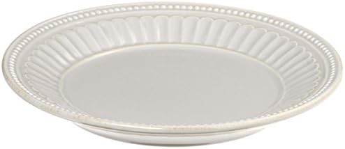 Lenox White French Perle Groove Dessert Plate, 1.13 LB by Lenox