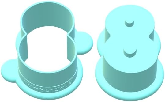 Number Cake Pop Mold with Embosser | Deluxe Cutter and Popper (Number 8 Cake Pop Mold) - Image 2