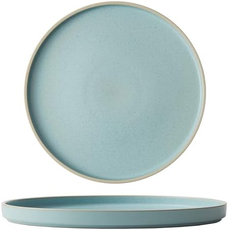 MOD Round Plate 10.75 Inch – Frosted Blue. Set of 6 - Image 2