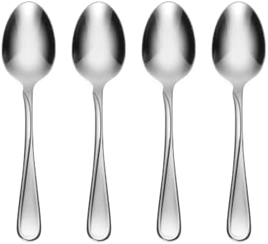 Oneida Flatware Flight Dinner Spoons 18/0 Silverware Set for 4, (4-Piece) by Oneida