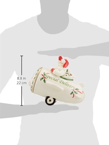 Lenox 863640 Holiday Airplane Cookie Jar - Image 3