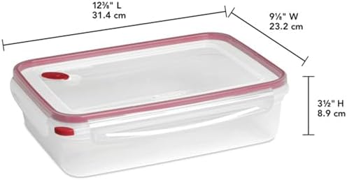 Sterilite Ultra-Seal Rectangle Airtight Food Container, 16 Cup, 8-Pack - Image 2