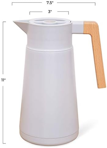 Thermal Coffee Carafe 68 Oz - Stainless Steel Insulated with Tea Infuser - Image 5