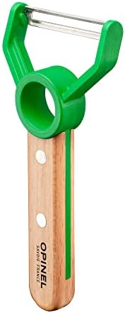 OPINEL Le Petit Chef Children Kitchen Set, Chef Knife, Guard, Peeler, Green - Image 4