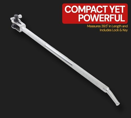Mytee Products 2 Pack 39.5" Standard Ratcheting Winch Bar for Flatbed Trailer - Chrome Carbon-Steel Ratchet Winch Bar with Non-Slip Handle & Slip Resistant Tip for Secure Operation - Image 2
