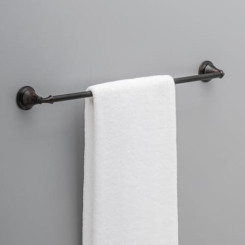 Delta Towel Rack | 24 Inch Venetian Bronze Towel Bar for Bathroom, Kitchen | Linden Accessories - Image 2