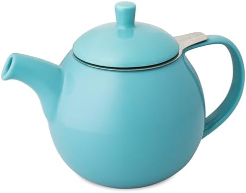 FORLIFE Curve Teapot with Infuser, 24-Ounce, Turquoise by Unknown